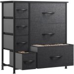 Yitahome commode - 7 tiroirs en tissu commode chambre meuble de rangement - cadre en m�tal - chambre ...