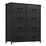 Yitahome commode 8 tiroirs en tissu commode chambre meuble de rangement cadre en m�tal chambre � coucher ...
