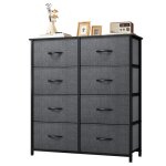 Yitahome commode chambre - 8 tiroirs en tissu - chambre meuble de rangement - salon - 86 x 30 x 98 cm ...