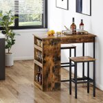 Yitahome ensemble table de bar avec tabourets table haute bar et 2 tabourets pour salle � manger cuisine ...