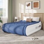Yitahome metalas gonflable - 2 place avec oreiller intégré et pompe Électrique intégrée - 203 x 99 x ... Yitahome metalas gonflable - 2 place avec oreiller intégré et pompe Électrique intégrée - 203 x 99 x ...