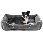 Yitahome panier - grand chien - gris - dehoussable - orthopédique - lit chien - matelas lavable - 76x61cm ... Yitahome panier - grand chien - gris - dehoussable - orthopédique - lit chien - matelas lavable - 76x61cm ...