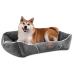 Yitahome panier - moyen chien - gris - dehoussable - orthopédique - lit chien - matelas lavable - 64x53cm ... Yitahome panier - moyen chien - gris - dehoussable - orthopédique - lit chien - matelas lavable - 64x53cm ...