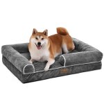 Yitahome panier - moyen chien - gris - dehoussable - orthopédique - lit chien - matelas lavable - 89x63cm ... Yitahome panier - moyen chien - gris - dehoussable - orthopédique - lit chien - matelas lavable - 89x63cm ...