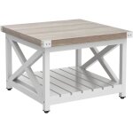Yitahome table basse carrée 2 etagère rangement salon séjour salon chambre 80 x 80 x 45 cm Yitahome table basse carrée 2 etagère rangement salon séjour salon chambre 80 x 80 x 45 cm