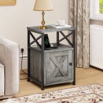 Yitahome table dappoint - usb - prises �lectriques - 40x35x60 cm - gris