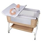 Yiyi. berceau cododo - lit bb  roulettes et table dallaitement - support rglable - beige - 95 * 50 ...
