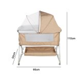Yiyi. berceau cododo - lit cododo avec table dallaitement fonction bascule beige 95 * 50 * 98 - 110cm. ...