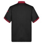 Yizyif veste de chef cuisinier manches courtes homme femme uniforme de travail respirant m - xxl noir ...