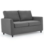 Yodolla canap 2 places en tissu - canap scandinave moderne pour salon chambre appartement - 136 x 72 ...