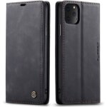 Young rich housse coque iphone 11 pro max rabat pu tui en cuir vintage mat fermeture magntique peau ...