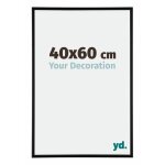 Your decoration - 40x60 cm - cadres photos en aluminium avec verre plexiglas - noir mat - aurora.