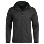 Youthup blouson homme impermable coupe - vent  capuche veste de pluie noir