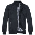 Youthup blouson homme lger bomber veste aviateur casual coupe - vent printemps - t noir