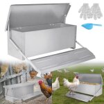 Distributeur automatique de nourriture - yrhome - 10 kg - acier galvanisé - extérieur - argent Distributeur automatique de nourriture - yrhome - 10 kg - acier galvanisé - extérieur - argent