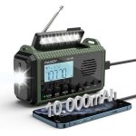 Ysfmode - [10000 mah] radio solaire sh - 905radio dynamo sw am fm avec batterie rechargeablealarme soslampe ...
