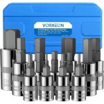 Ysfmode - 13pcs jeu de douilles allen 1 / 2 3 / 8 1 / 4 douilles  six pans 2mm  14mm set de douilles ...