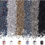 Ysfmode - environ 5400~600pcs perle de rocaille 6 couleurs Électrolytiques perles opaques métalliques ... Ysfmode - environ 5400~600pcs perle de rocaille 6 couleurs Électrolytiques perles opaques métalliques ...