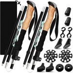 Ysfmode - b�tons de trekking pliables2 pcs baton de marche telescopiqueb�tons de marche nordique pour ...