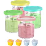 Ysfmode - creami deluxe lot de 4 bacs  glace pour sorbetire ninja creami nc501eu - accessoires pour ...