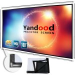 Ysfmode - cran de projecteur pliable de 70 pouces avec cadre  barres 16: 9 hd 4k cran de projection ...