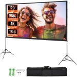 Ysfmode - Écran de projection sur pied portable 120 pouces 16:9 hd toile de projection double face anti ... Ysfmode - Écran de projection sur pied portable 120 pouces 16:9 hd toile de projection double face anti ...