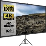 Ysfmode - cran de projection avec trpied 110 pouces 4k hd 16:9 toile de projection sur trpied hauteur ...