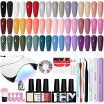 Ysfmode - kit vernis semi permanent 24 couleurs kit ongle gel u v complet avec 36w lampe u v / led vernis ...