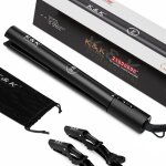 Ysfmode - lisseur cheveux professionnel 2 en 1 et fer  lisser boucleur 100% de titane pur avec plaque ...