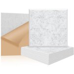 Ysfmode - panneau acoustique mural isolation phonique plaque 23 * 23 * 1cm absorbeur de bruit polyester ...