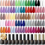 Ysfmode - vernis  ongles gels semi permanent 48 pcs45 couleurs + 1base ?1 top coat brillant ?1 top coat ...