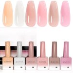 Ysfmode - vernis  ongles gel semi permanent 6 couleur lot vernis  ongles uv gel nail polish couleur ...