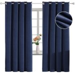 Ystellaa rideau velours thermiques lot de 2 rideau 100% occultant 140�175cm rideau phonique anti bruit ...