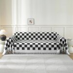 Ystyle couvre canap� 180x340 cm jet� de canap� grande taille recouvre canape couverture canape noir blanc ...