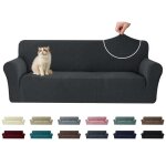 Ystyle housse canap� 3 places extensible universelle housse canape protection chat chiens griffures gris ...