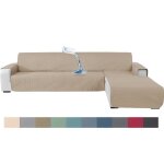 Ystyle housse de canap dangle 2 places protection canap dangle avec accoudoirs (210cm beige)