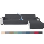 Ystyle housse de canap� dangle 4 places couverture canap� dangle antid�rapant impermeable (285cm gris ...