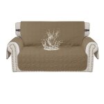 Ystyle housse de canap� imperm�able 2 place avec poches lat�rales antid�rapante anti poils caf� clair ...