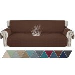 Ystyle housse de canap� imperm�able 4 place antid�rapante avec poches lat�rales anti poils animaux caf� ...