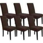 Ystyle housse de chaise 6 pieces extensible housse de chaise salle � manger protection chaise couvre ...