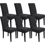 Ystyle housse de chaise 6 pieces extensible housse de chaise salle � manger protection chaise couvre ...
