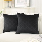 Ystyle housse de coussin 45x45 lot de 2 coussin canape motif abstrait canap� housse oreiller noir