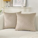 Ystyle housse de coussin 50x50 decoration salon en velours c�tel� super doux coussin canap� d�coratif ...