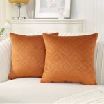 Ystyle housse de coussin 50x50 decoration salon en velours c�tel� super doux coussin canap� d�coratif ...