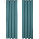 Ystyle rideau 100% occultant lot de 2 effet lin 140225cm rideaux thermique isolant anti froid salon ...