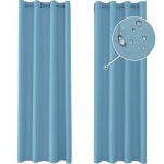 Ystyle rideau occultant lot de 2 140x180cm rideau phonique anti bruit moderne salon chambre maison bleu ...