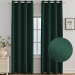 Ystyle rideau occultant lot de 2 140x240 cm rideau occultant thermiques � oeillets vert fonc�