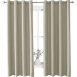 Ystyle rideau occultant effet lin lot de 2 140x240 cm rideaux thermique salon phonique beige Ystyle rideau occultant effet lin lot de 2 140x240 cm rideaux thermique salon phonique beige