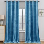 Ystyle rideau occultant velours lot de 2 140x175cm rideaux salon rideau thermique isolant anti chaud ...