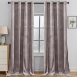 Ystyle rideau occultant velours lot de 2 140x225cm rideaux salon rideau thermique isolant anti chaud ...